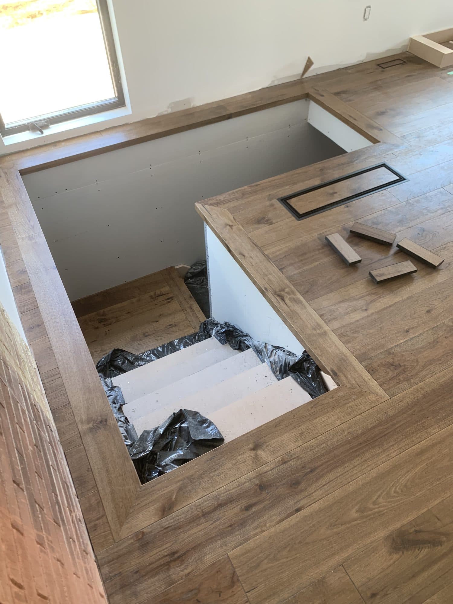 A seamless custom hardwood floor vent by Woodstellar